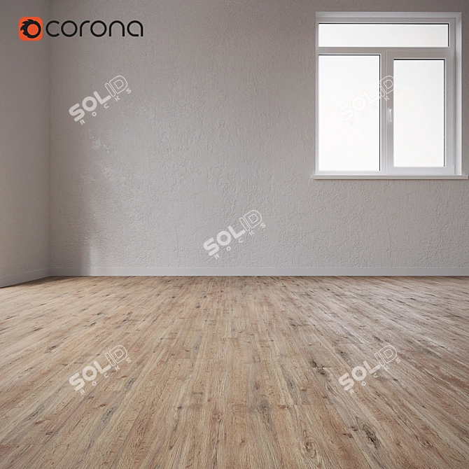 Natural Wood Floor 3D model image 1