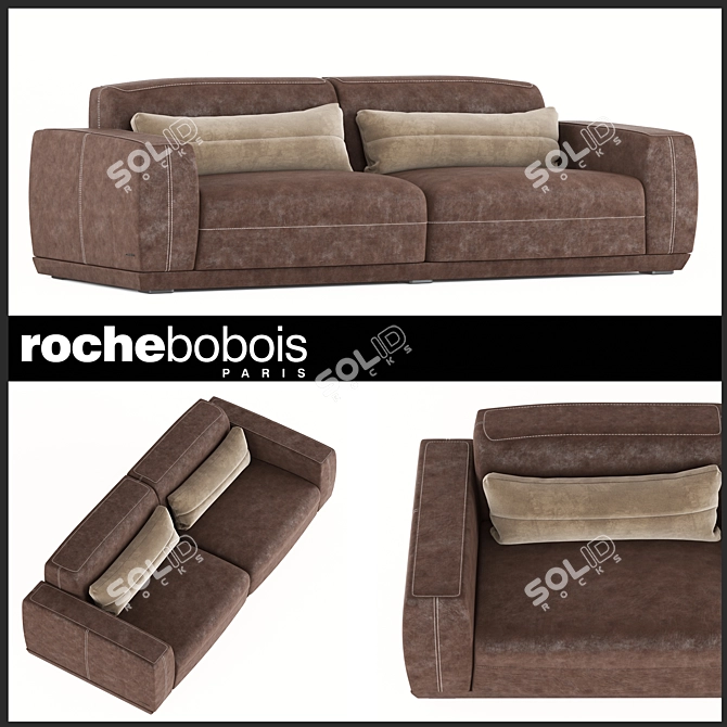Title: Luxurious DUPLEX Sofa by Roche Bobois 3D model image 1