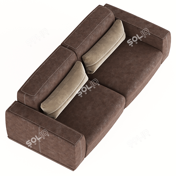 Title: Luxurious DUPLEX Sofa by Roche Bobois 3D model image 2