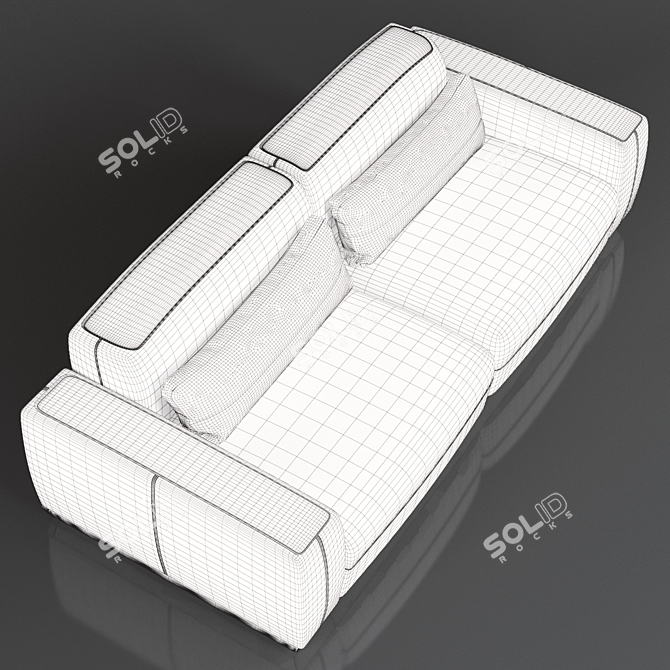 Title: Luxurious DUPLEX Sofa by Roche Bobois 3D model image 3