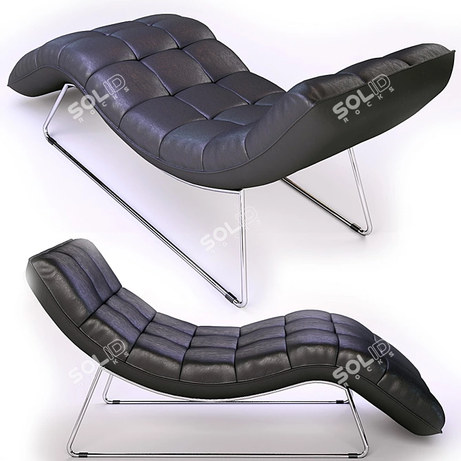 Samarium Chaise Sofa: Modern Elegance for Your Space 3D model image 2