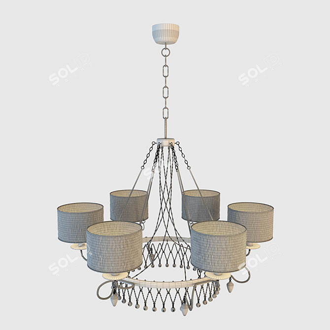 Modern Baga Progress Chandelier 3D model image 2