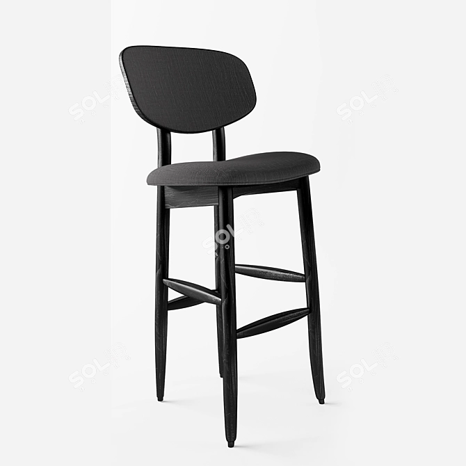 Sleek Autoban Butterfly Stool 3D model image 1