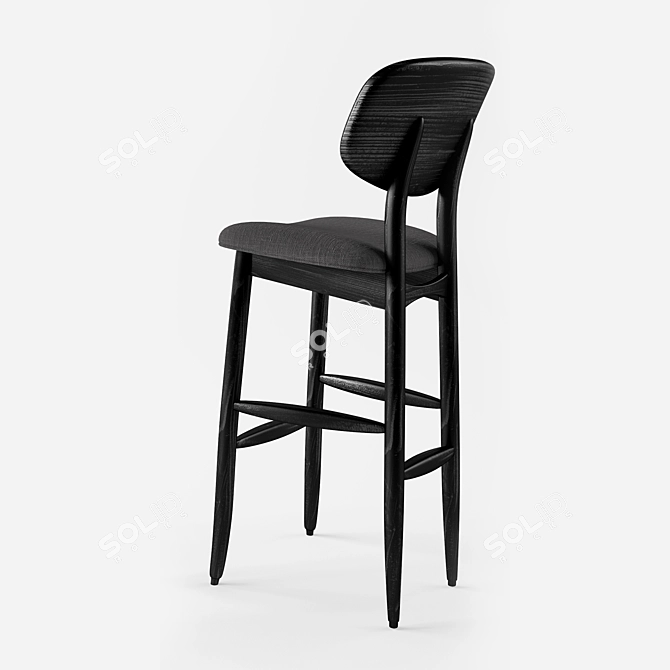 Sleek Autoban Butterfly Stool 3D model image 2