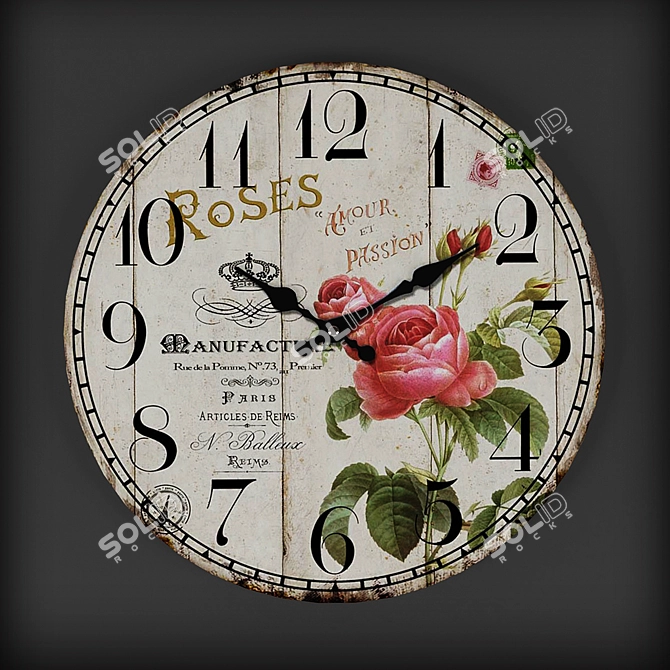 Stylish Wall Clock Collection 3D model image 3