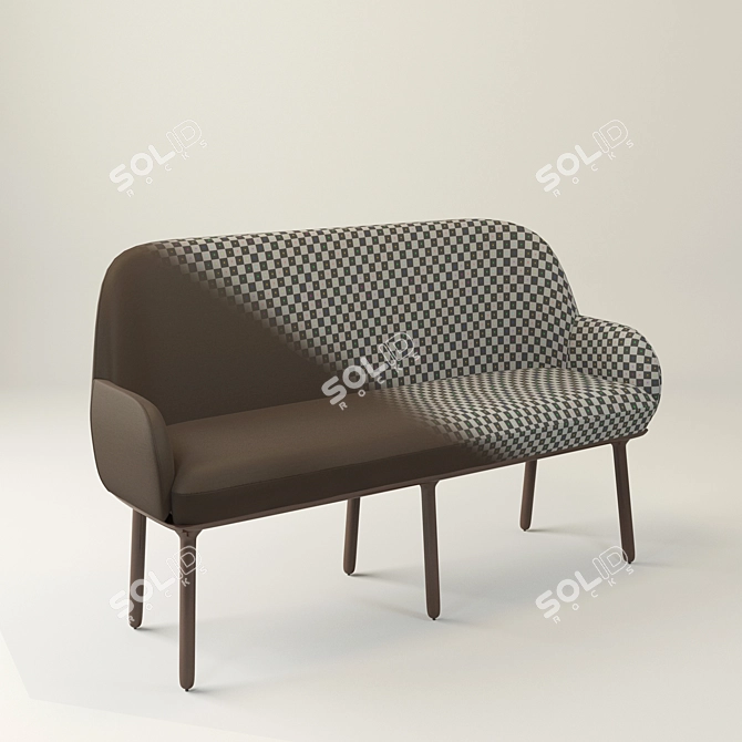 Beetley Bench: Elegant and Stylish Seating 3D model image 2
