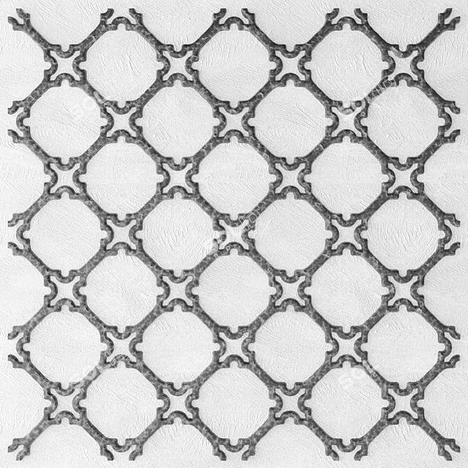 Tiling Panel Grille 3D model image 1