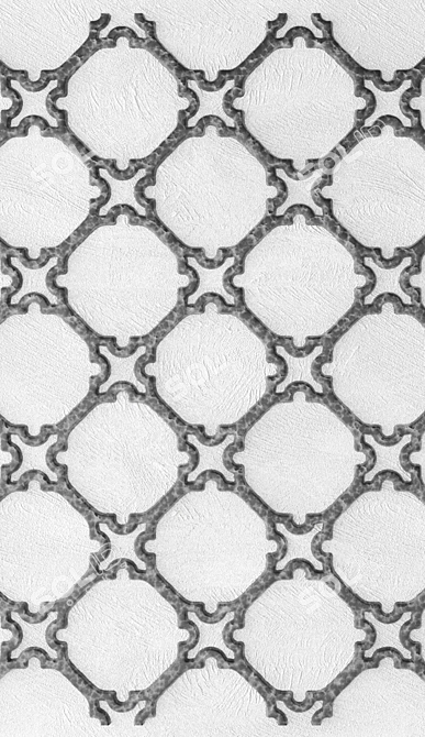 Tiling Panel Grille 3D model image 2