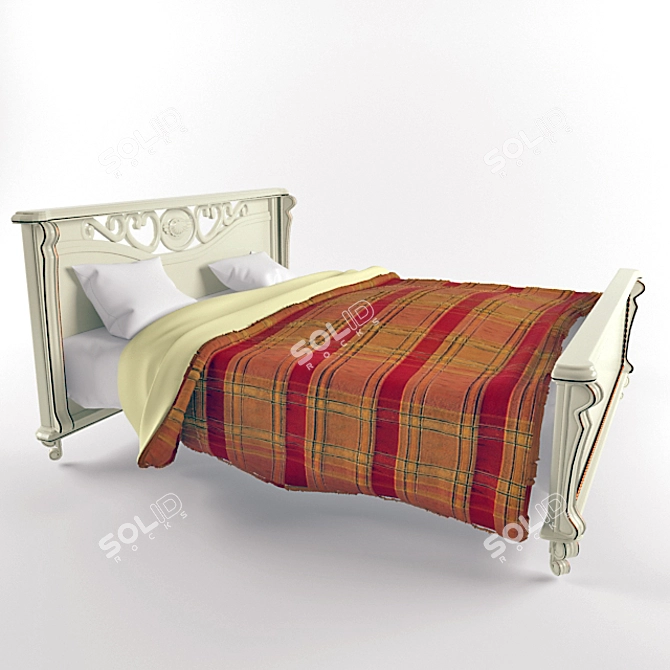 Victoria Bed - Made in Belarus 3D model image 1