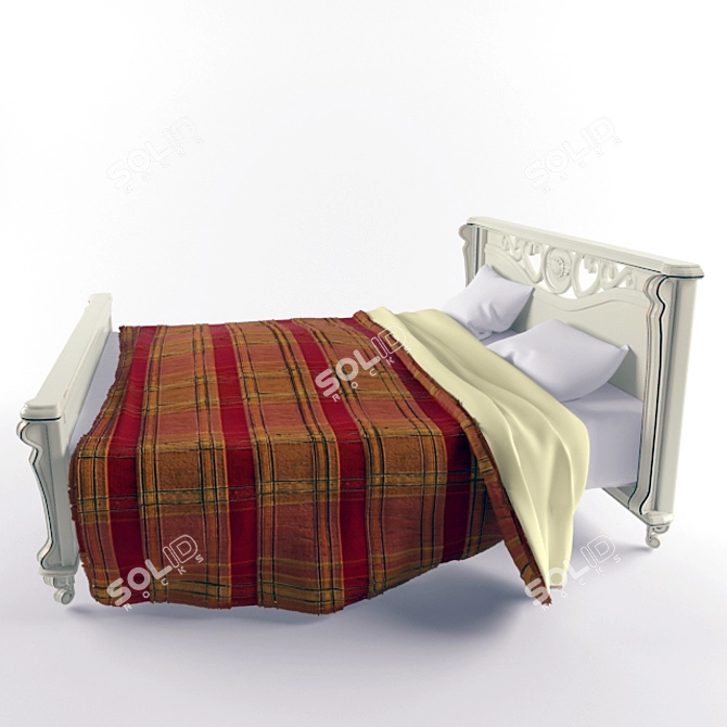 Victoria Bed - Made in Belarus 3D model image 2