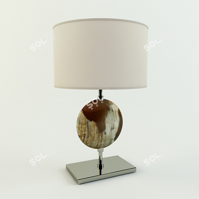 Elegant Arcahorn Table Lamp 3D model image 1