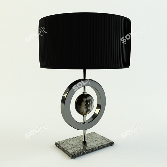 Elegant Arcahorn Table Lamp 3D model image 1