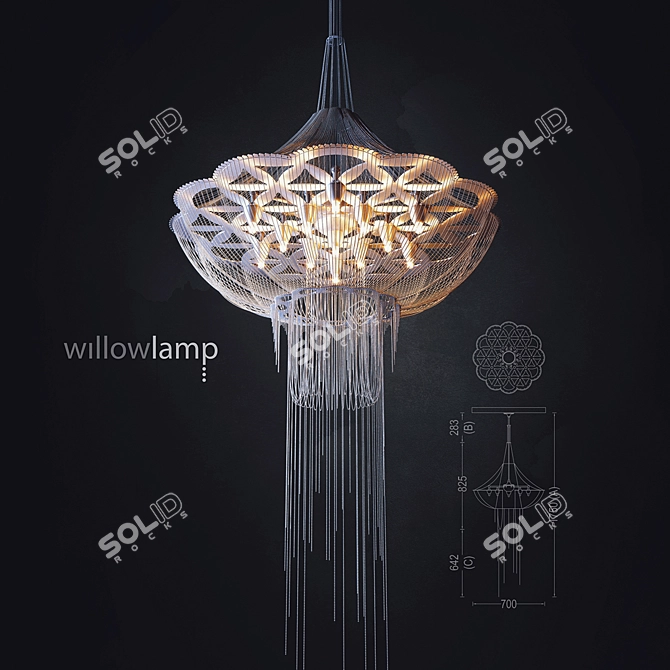 Sacred Geometry Table Lamp 3D model image 1