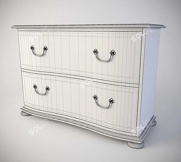 Luxury Bernhardt Marquesa Chest 3D model image 2