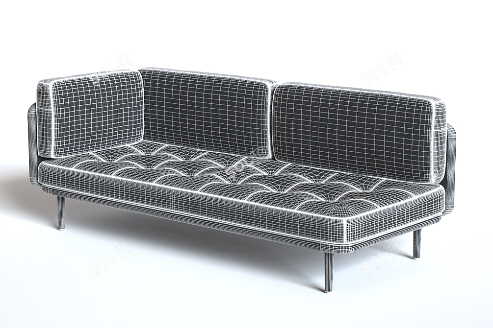 Versatile Two-Sided Utility Sofa 3D model image 3