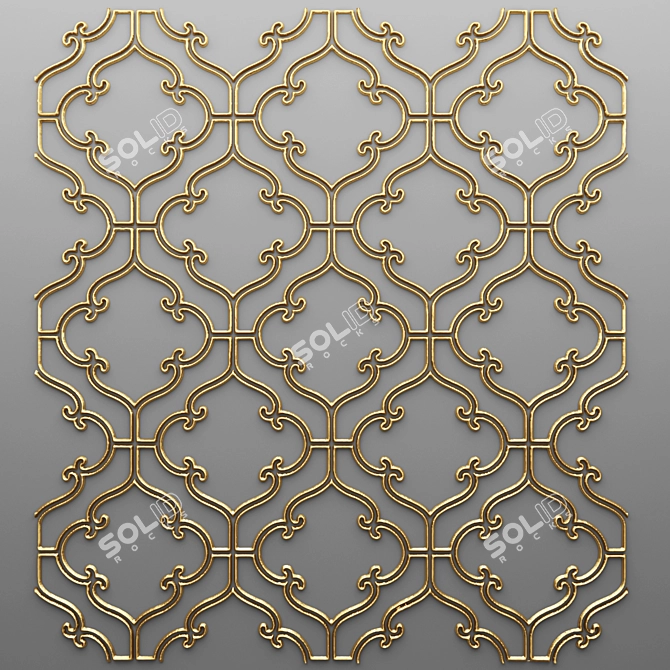 Tile Panel Grille 3D model image 1