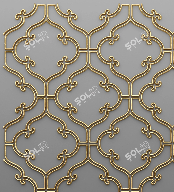 Tile Panel Grille 3D model image 2