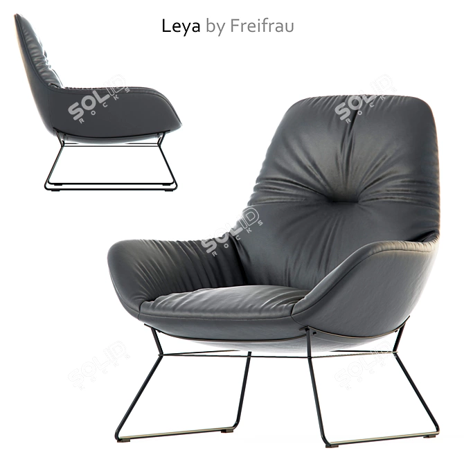 Leya: Elegant Seating byFreifrau 3D model image 1