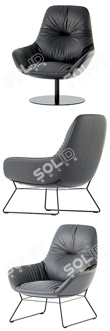 Leya: Elegant Seating byFreifrau 3D model image 2