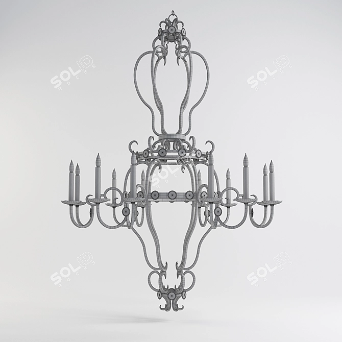 Gotham Multi Bulb Wall Sconce 3D model image 3