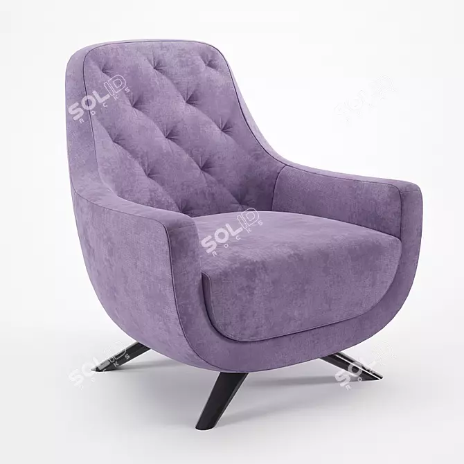 Lazar Baci Accent Chair - Elegant and Comfortable 3D model image 1