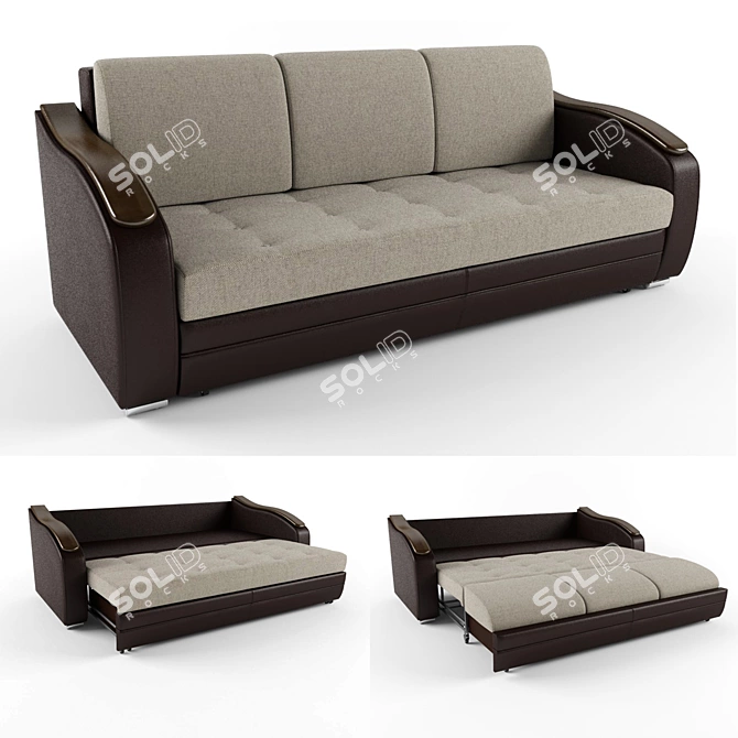 Orpheus Sofa by Blandot: Elegant & Animated 3D model image 1