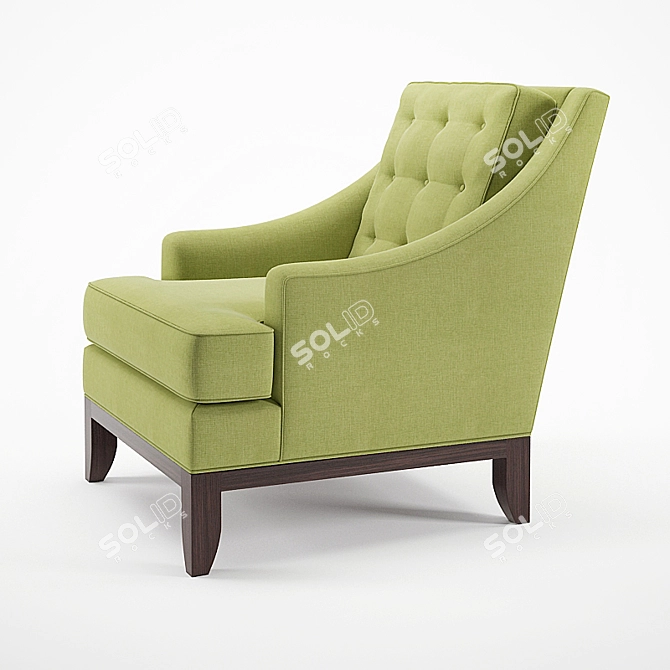 Elegant Fairfield Longue Chair 3D model image 2