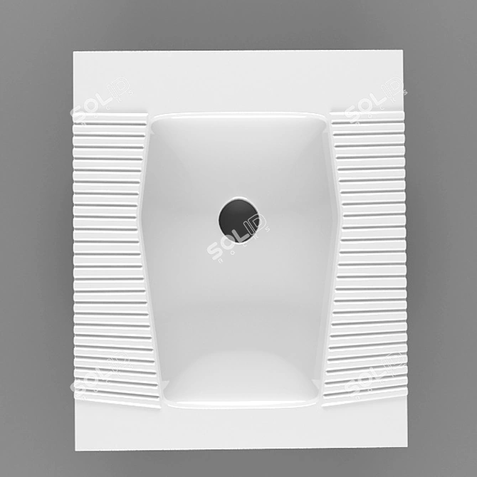 Clean and Convenient Rear Entry Toilet 3D model image 2