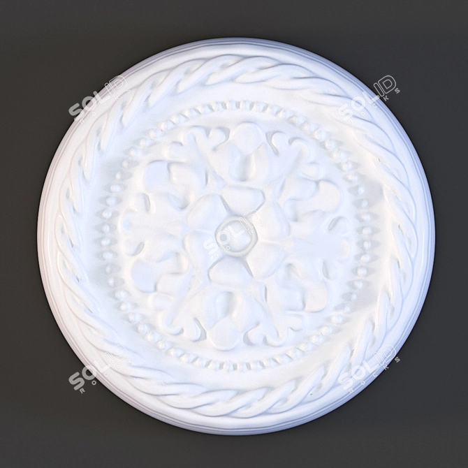 Elegant Ceiling Socket - Orac Decor 3D model image 1