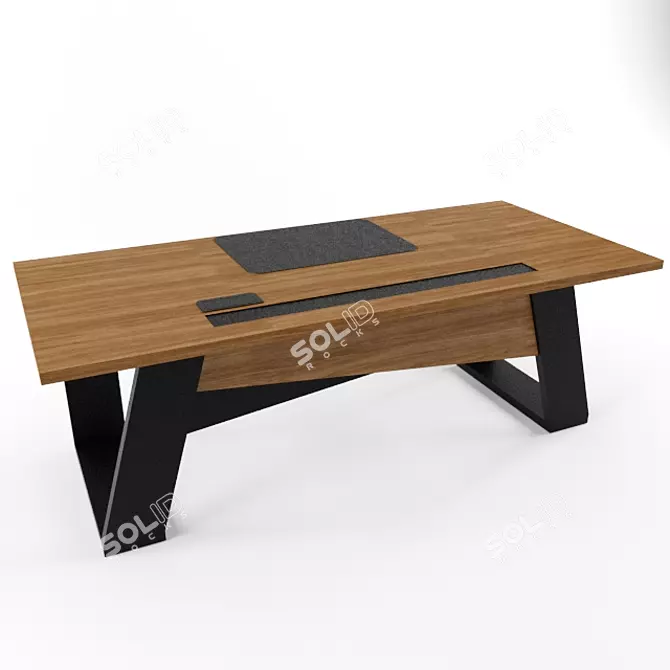 Pierre Cardin Office Table 3D model image 1