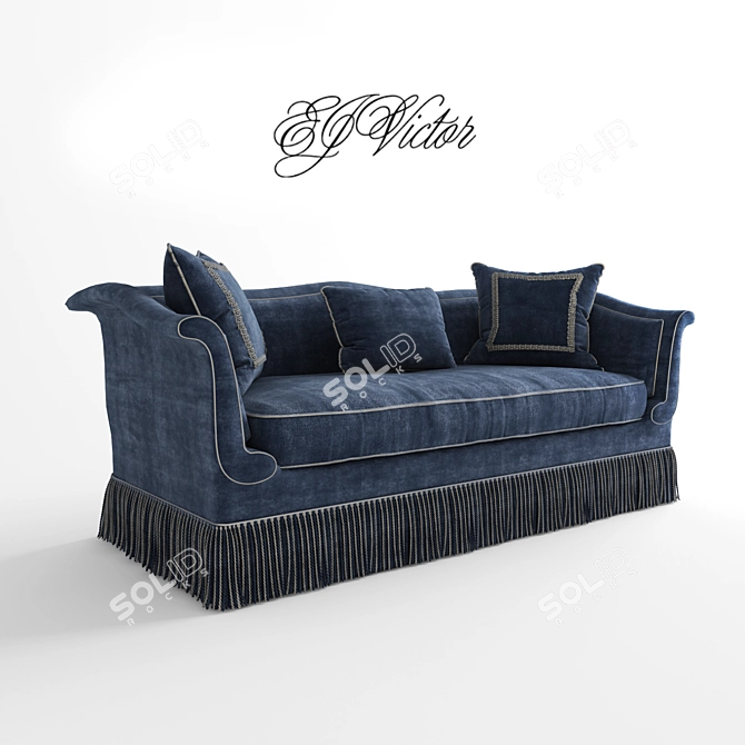 Elegant Julia Gray Belle Epoch Sofa 3D model image 2