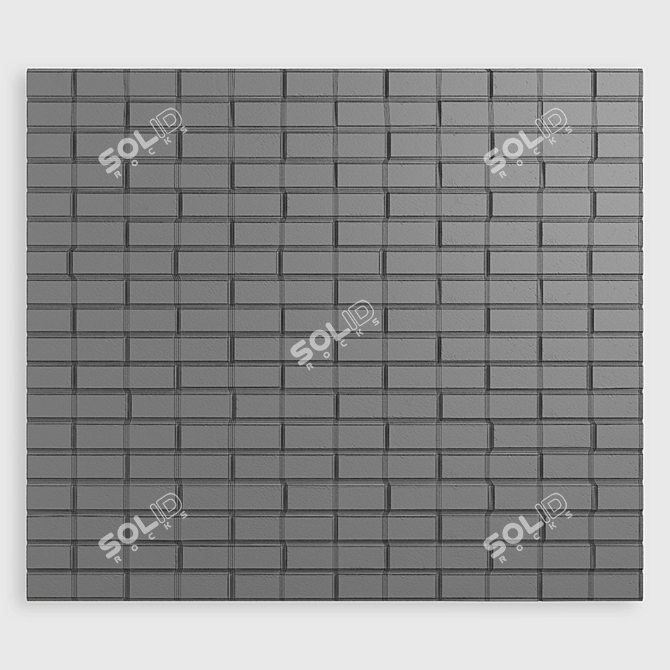 Vibrant Brick Texture for 3D Visualizations 3D model image 3