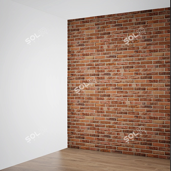 Vibrant Brick Texture for 3D Visualizations 3D model image 4