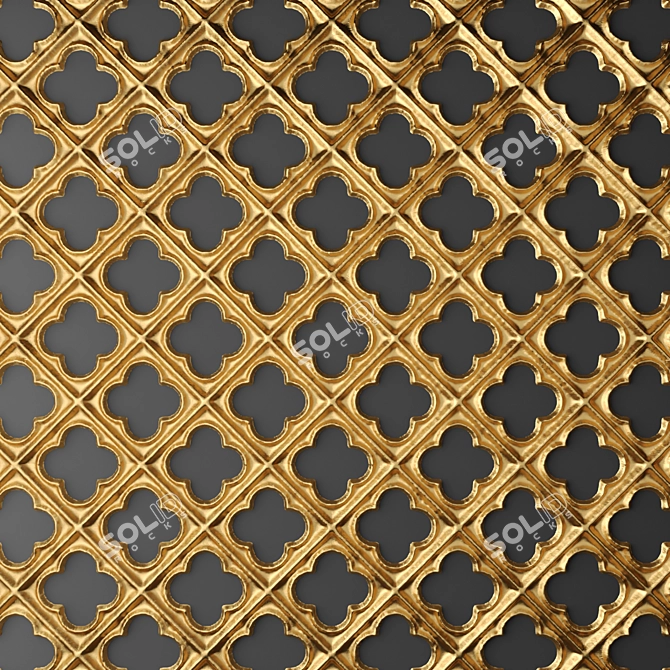 Tiling Panel and Grille 3D model image 1