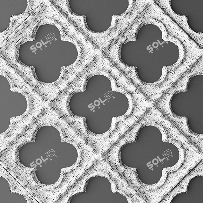 Tiling Panel and Grille 3D model image 3