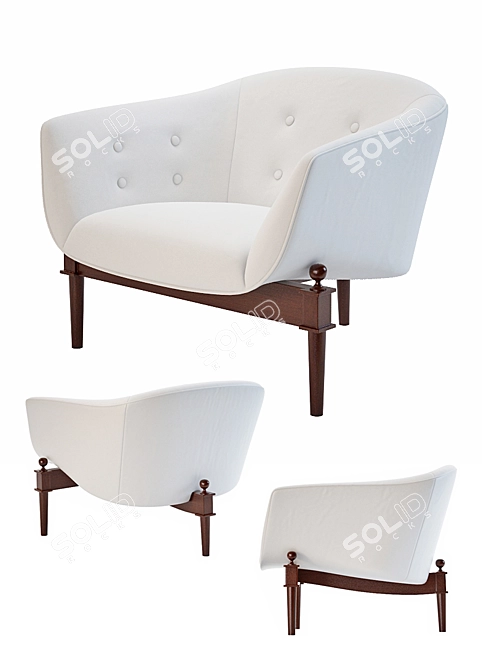 Modern Mimi Shair Chair 3D model image 1