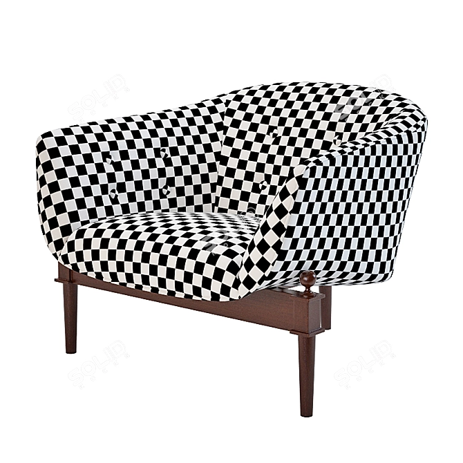 Modern Mimi Shair Chair 3D model image 2