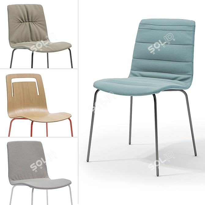 Klip Chair: Innovative Design meets Comfort 3D model image 1