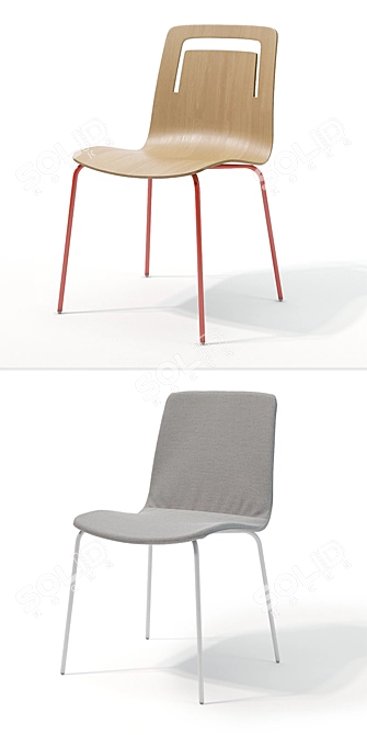Klip Chair: Innovative Design meets Comfort 3D model image 2