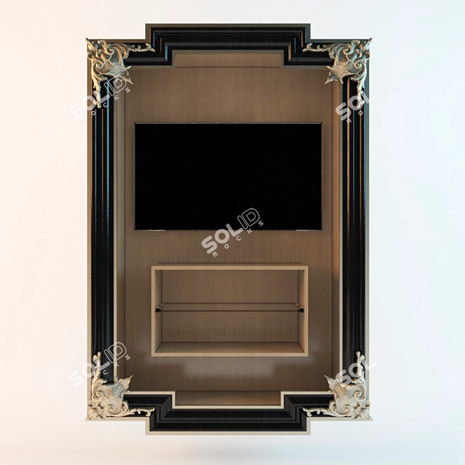 Elegant TV Frame 3D model image 1