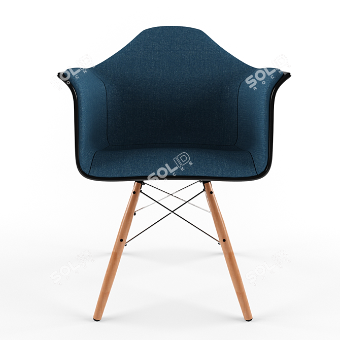 Modern Eames Style DAW Chair 3D model image 1