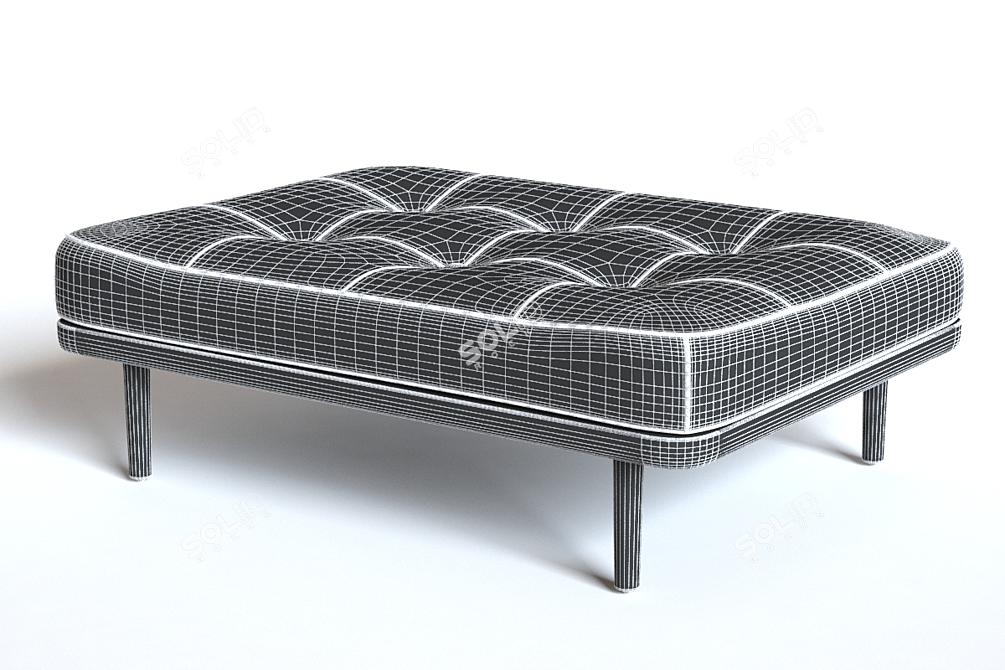 Versatile Ottoman: Stellar Works Utility 3D model image 3