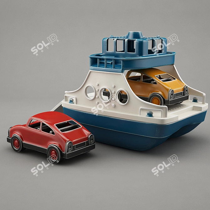 Sea Adventure Ferry Toy 3D model image 2