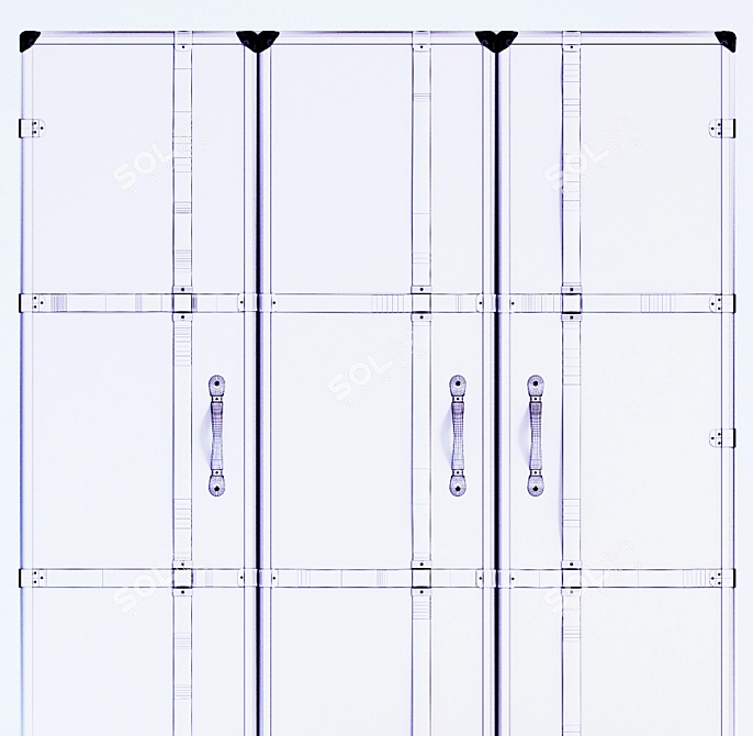 Loftcase Wardrobe: Unique Design by Karanikolov & Nikolova 3D model image 2