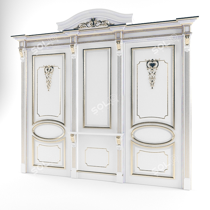 Elegancia Classic Door 3D model image 1