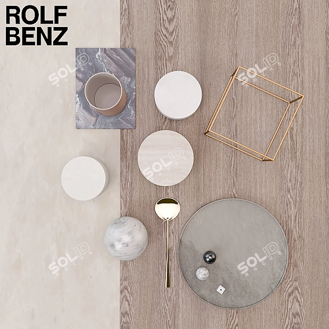 Title: ROLF BENZ 985 Coffee Table 3D model image 2