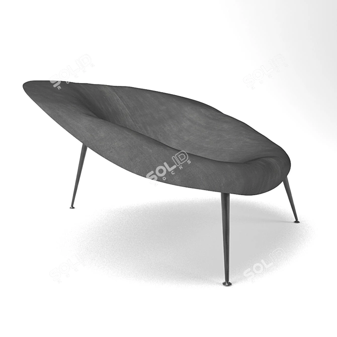 Imperfettolab NIDO: Stylish Multi-textured Chair 3D model image 1