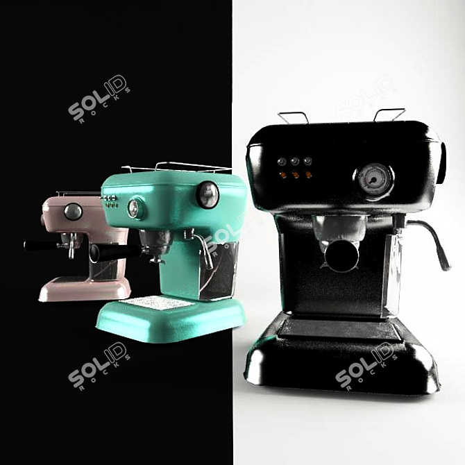Ascaso Dream Espresso Machine: Compact and Stylish 3D model image 2
