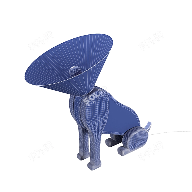 Warm Companionship Dog Lamp 3D model image 3