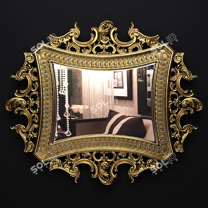 Elegant Kervansaray Classic Mirror 3D model image 1